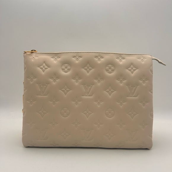 Louis Vuitton Coussin PM Cream Monogram Empreinte Gold Chain Strap - Picture 5 of 16